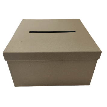 Urne de forme carrée - 23,5 x 23,5 x 13 cm - Couleur au choix