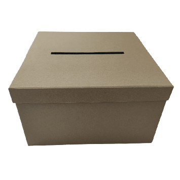 Urne de forme carrée - 25 x 25 x 14 cm - Couleur au choix