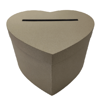 Urne en forme de cœur - 23 x 22 x 13 cm - Couleur au choix