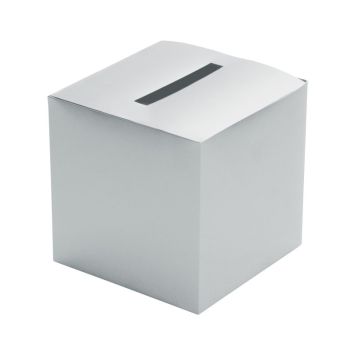 Urne métallisée pliable - 23 x 23 x 23 cm - Couleur au choix