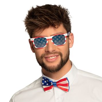 Lunettes Party USA avec motifs étoilés | jourdefete.com