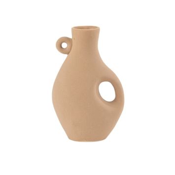 Optez pour ce vase en grès "Atacama" de couleur camel pour votre événement | jourdefete.com