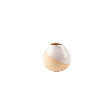 Vase Lia Céramique Blush et Blanc