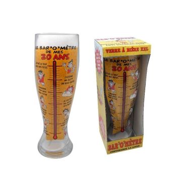 Verre à Bière Géant - 20 Ans