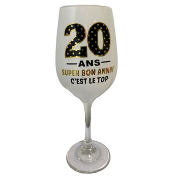 Verre à Vin Blanc - Anniversaire - Age au Choix