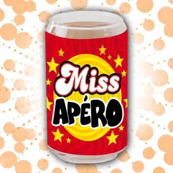Verre Canette "Miss Apéro"