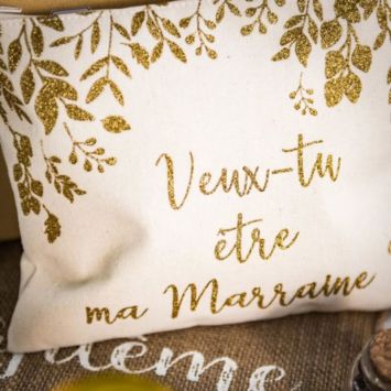 Pochette - Veux-tu être ma Marraine ? - Or