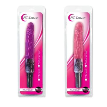 Vibromasseur transparent - 22 cm - Couleur Aléatoire | jourdefete.com