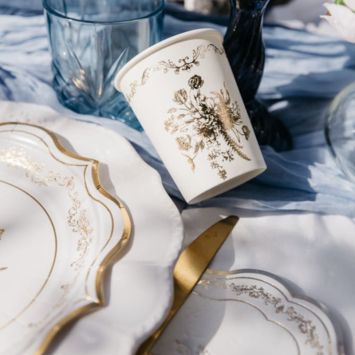 8 gobelets en carton FSC® - 255 ml - Collection Vintage