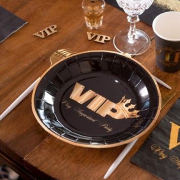 10 Assiettes en carton - Collection VIP