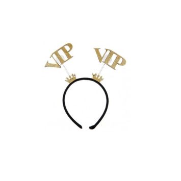 serre tete vip paillettes or | jourdefete.com