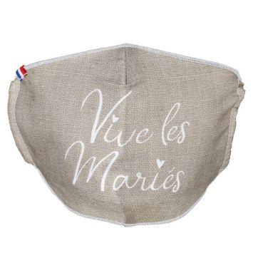 masque facial lavable vive les maries | jourdefete.com