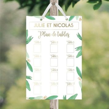 Plan de tables - Collection Vive les Mariés