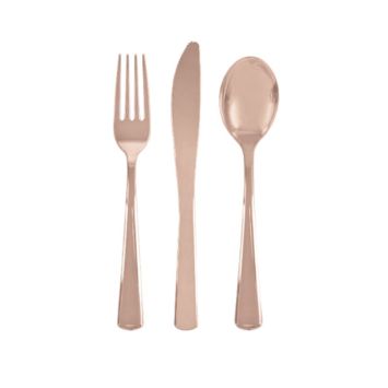 couverts-plastique-rose-gold|jourdefete.com