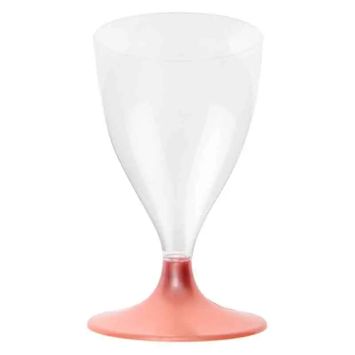 verres à pieds roses dorés | jourdefete.com