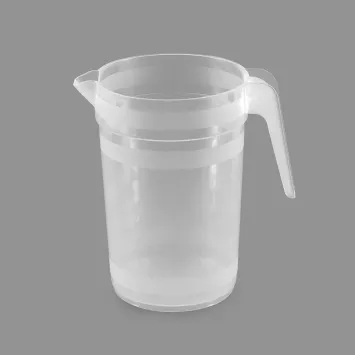 Carafe transparente avec anse en plastique réutilisable - 1 l