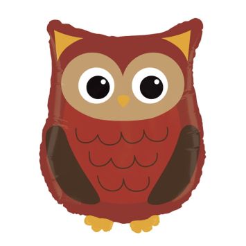 ballon aluminium hélium hibou 66 cm