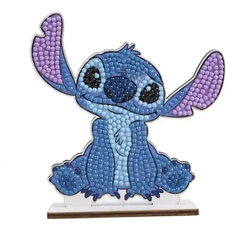 Figurine Stitch assis à diamants à coller pour activité anniversaire | jourdefete.com