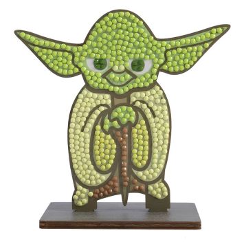 Figurine à diamanter Yoda vert sur socle | jourdefete.com