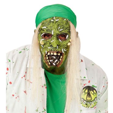 Masque de Zombie Toxique avec Cheveux