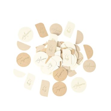 De splendides confettis de couleur camel et ivoire avec la collection Bella Terra | jourdefete.com De splendides confettis de couleur camel et ivoire avec la collection Bella Terra | jourdefete.com