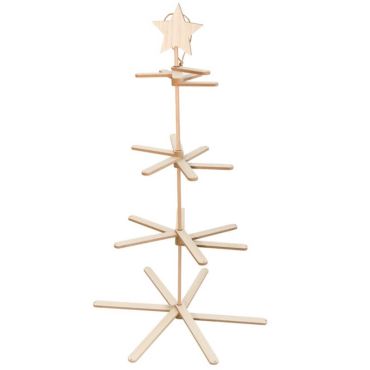 Sapin en Bois à Suspendre - 107 cm