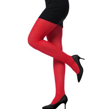 Collant opaque rouge vif pour déguisement et fête | jourdefete.com Collant opaque rouge vif pour déguisement et fête | jourdefete.com