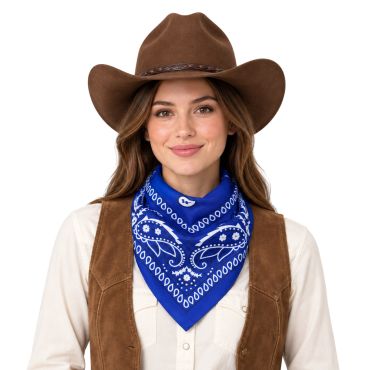Bandana western bleu pour déguisement de cowboy adulte | jourdefete.com Bandana western bleu pour déguisement de cowboy adulte | jourdefete.com