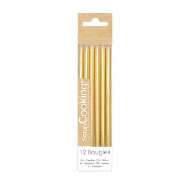 Bougies longues dorées 12 cm pour gâteaux d'anniversaire | jourdefete.com Bougies longues dorées 12 cm pour gâteaux d'anniversaire | jourdefete.com