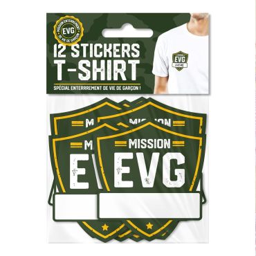 12 stickers pour Mission EVG | jourdefete.com