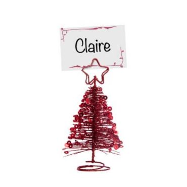 Marque Place - Noël - Sapin Métal avec Sequins - Rouge Marque Place - Noël - Sapin Métal avec Sequins - Rouge