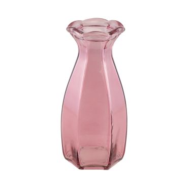 Vase soliflore en verre strié coloris au choix pour décoration de fête élégante | jourdefete.com