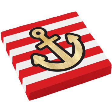 16 serviettes collection pirate rouge | jourdefete.com 16 serviettes collection pirate rouge | jourdefete.com