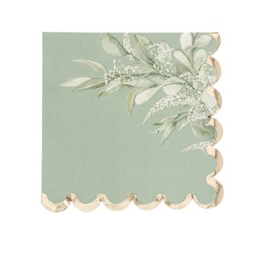 Disposez ces serviettes de la collection Greenery sur la table de votre événement | jourdefete.com