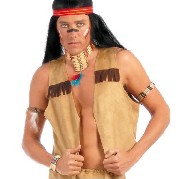 Gilet d'Indien Homme - Taille Unique Gilet d'Indien Homme - Taille Unique