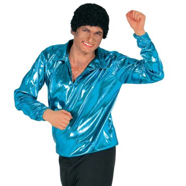 Chemise Disco Bleu Ciel Homme Chemise Disco Bleu Ciel Homme