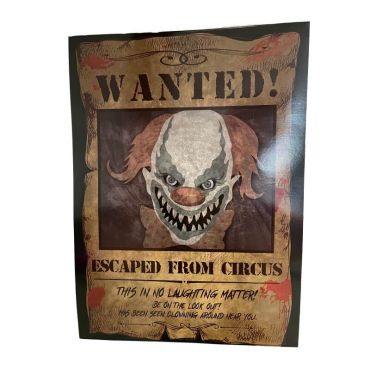 2 affiches wanted clown tueur | jourdefete.com 2 affiches wanted clown tueur | jourdefete.com