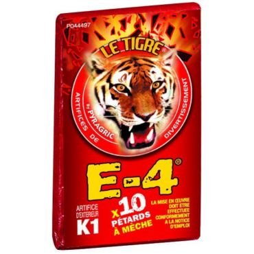 10 Pétards Le Tigre E-4 | jourdefete.com 10 Pétards Le Tigre E-4 | jourdefete.com