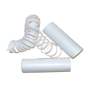 Sachet de 4 rouleaux de serpentins blancs Sachet de 4 rouleaux de serpentins blancs
