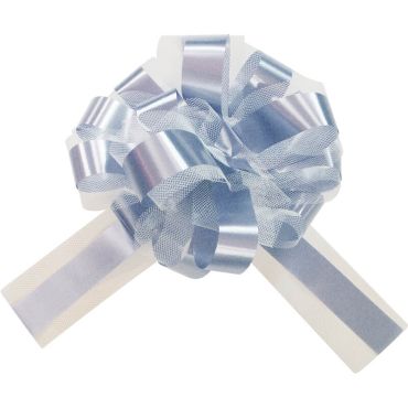 5 Noeuds automatiques en tulle - Gris 5 Noeuds automatiques en tulle - Gris