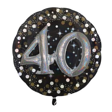 Ballon Métallique Hélium - 40 ans Ballon Métallique Hélium - 40 ans