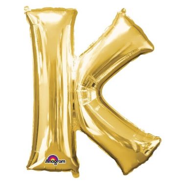 Ballon à air Lettre "K" - Or Ballon à air Lettre "K" - Or