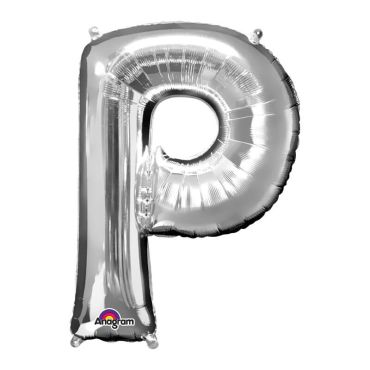 Ballon à air Lettre "P" - Argenté