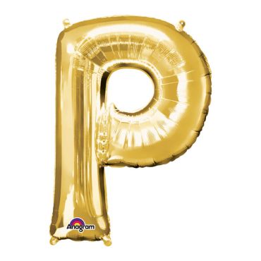 Ballon à air Lettre "P" - Or