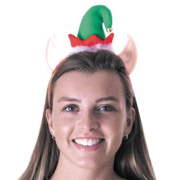 Serre-Tête Adulte - Lutin du Père Noël Serre-Tête Adulte - Lutin du Père Noël