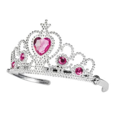 Diadème de princesse rose et argent Diadème de princesse rose et argent