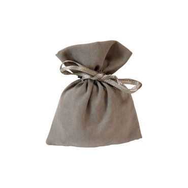 Sachet en tissu peau de pêche taupe pour cadeaux et dragées | jourdefete.com Sachet en tissu peau de pêche taupe pour cadeaux et dragées | jourdefete.com