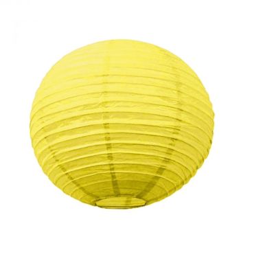 Lanterne Japonaise en Papier Jaune - 35 cm Lanterne Japonaise en Papier Jaune - 35 cm