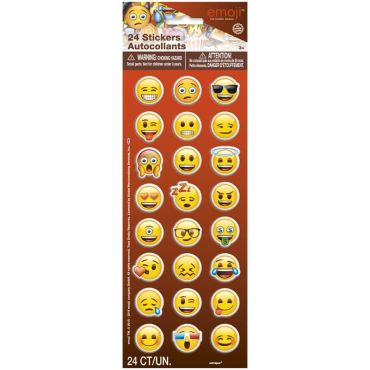 24 stickers autocollants Smiley 24 stickers autocollants Smiley