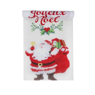 Chemin de Table "Joyeux Noël" - Père Noël